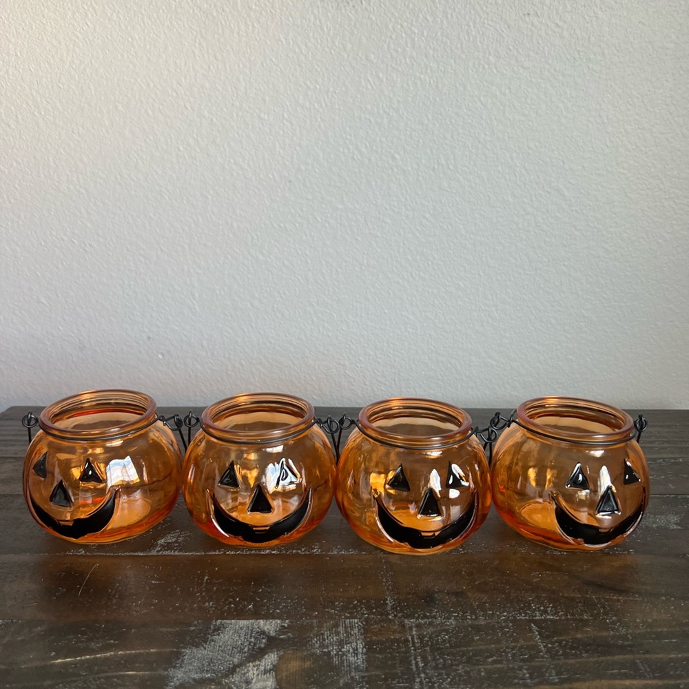 Glass Pumpkins - Set of 4